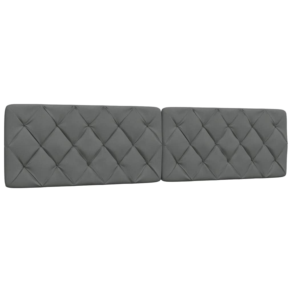 Bedframe zonder matras stof donkergrijs 200x200 cm