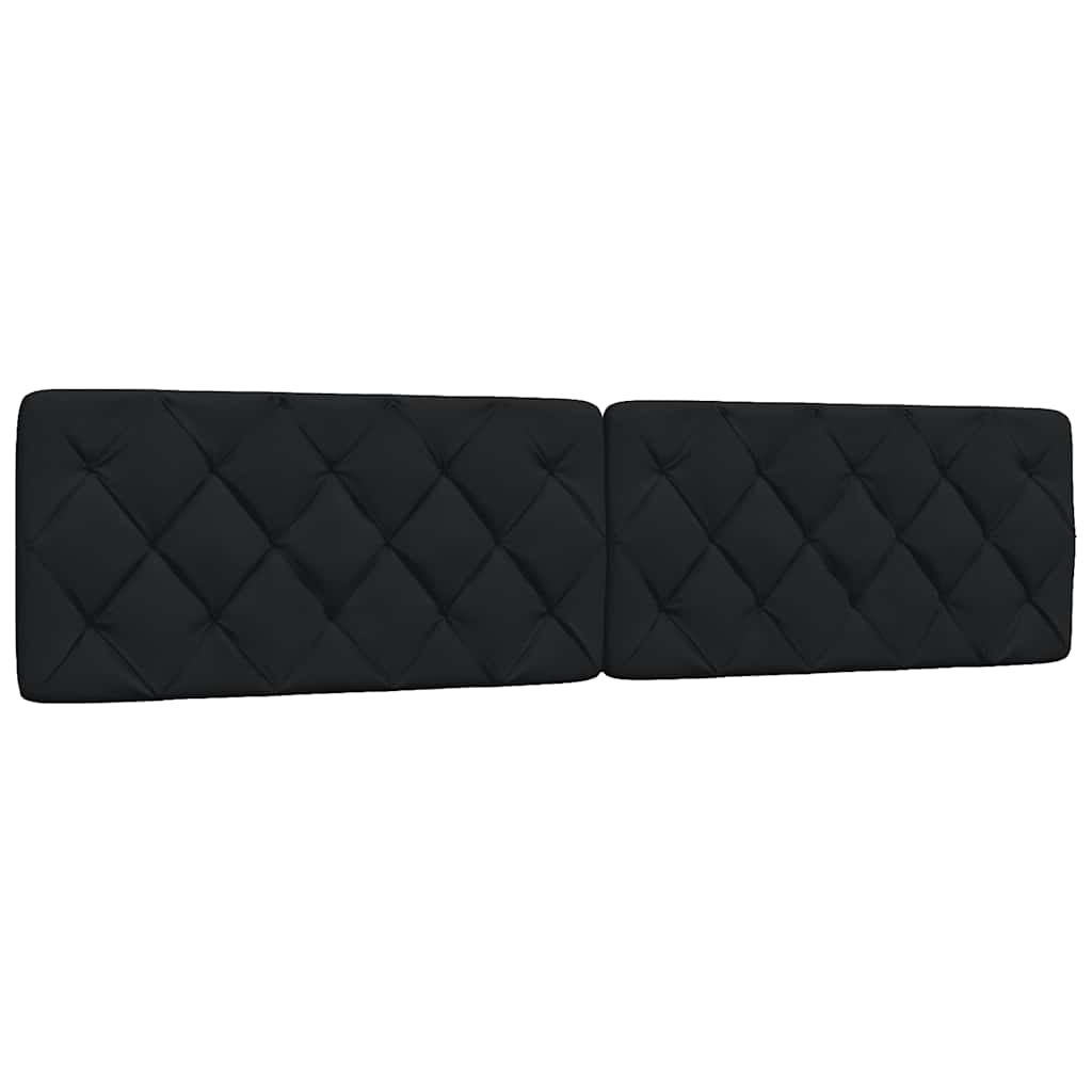 Bedframe zonder matras stof zwart 200x200 cm