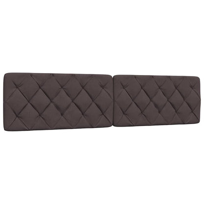 Bedframe Zonder Matras Stof 200 x 200 cm Donkerbruin