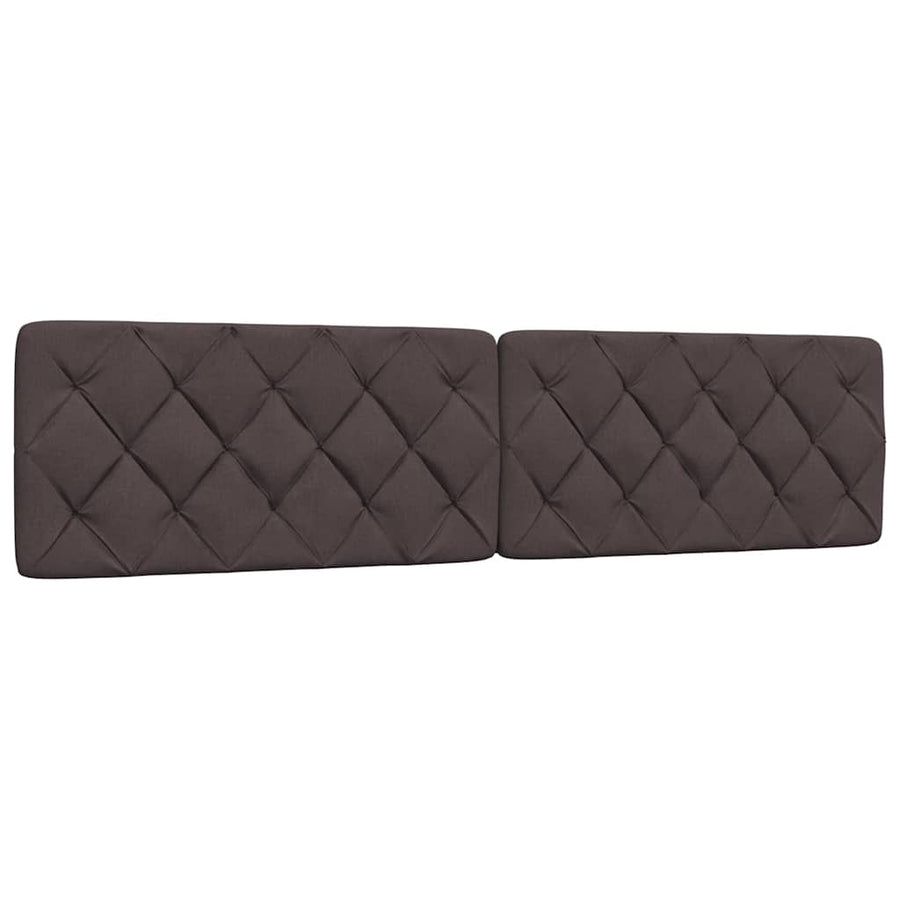 Bedframe Zonder Matras Stof 200 x 200 cm Donkerbruin