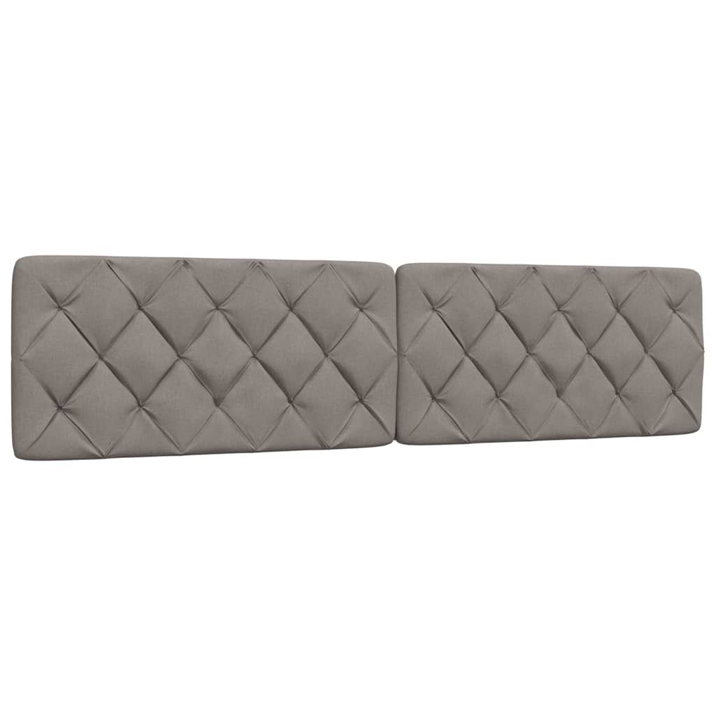 Bedframe zonder matras stof taupe 200x200 cm