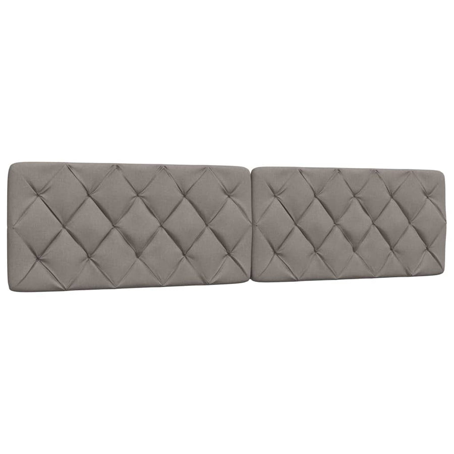 Bedframe zonder matras stof taupe 200x200 cm