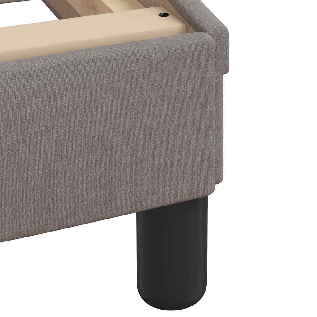 Bedframe zonder matras stof taupe 200x200 cm