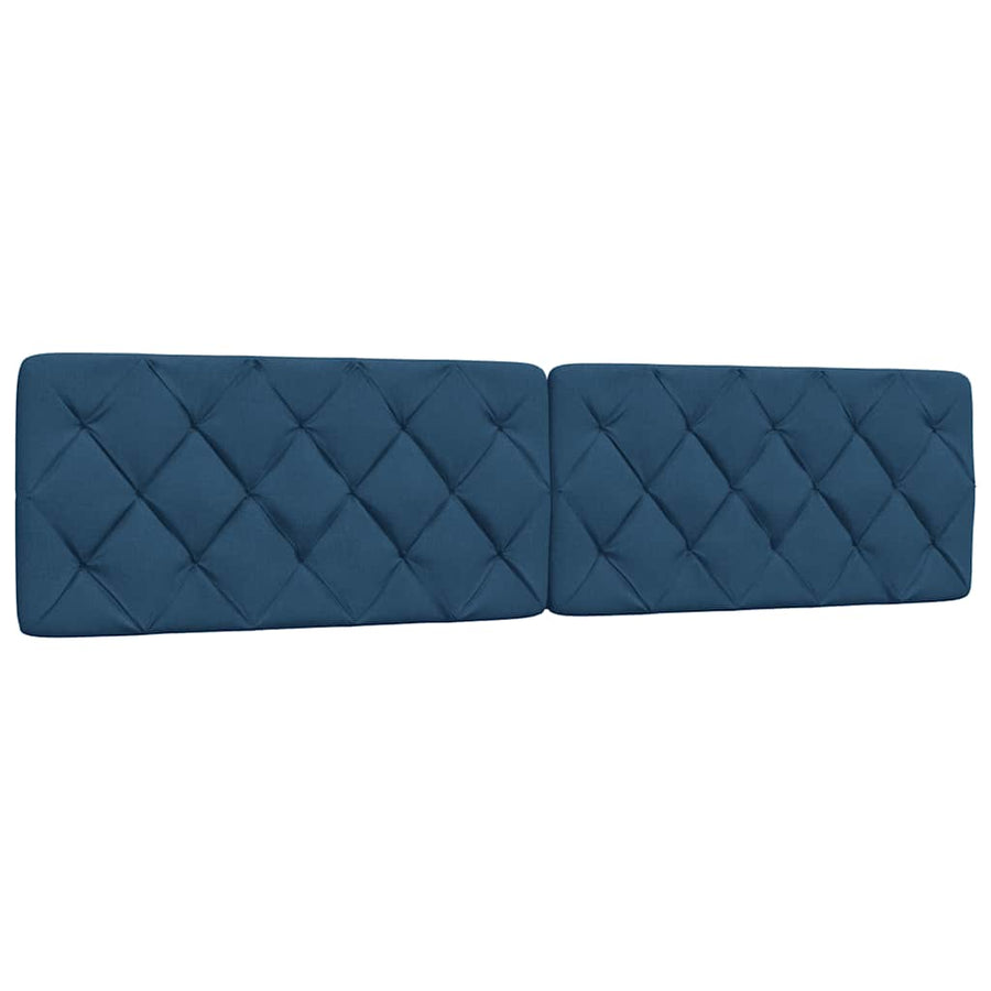 Bedframe Zonder Matras Stof 200 x 200 cm Blauw