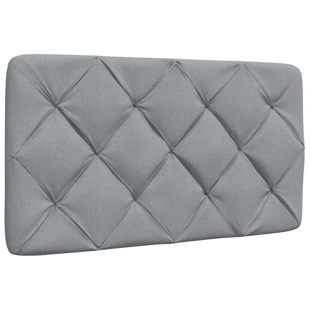 Bedframe met LED zonder matras 80x200 cm stof lichtgrijs
