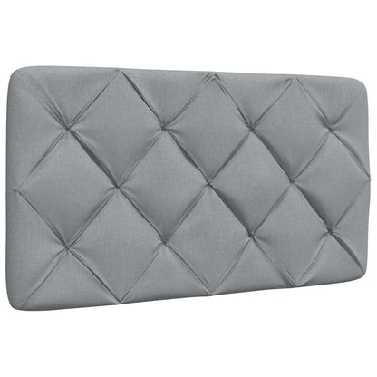 Bedframe met LED zonder matras 80x200 cm stof lichtgrijs