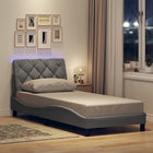 Bedframe 80x200 cm stof lichtgrijs