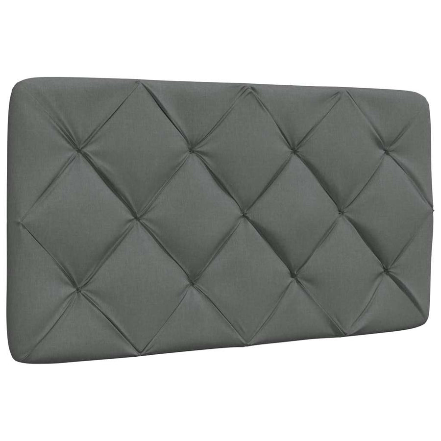 Bedframe met LED zonder matras 80x200 cm stof donkergrijs