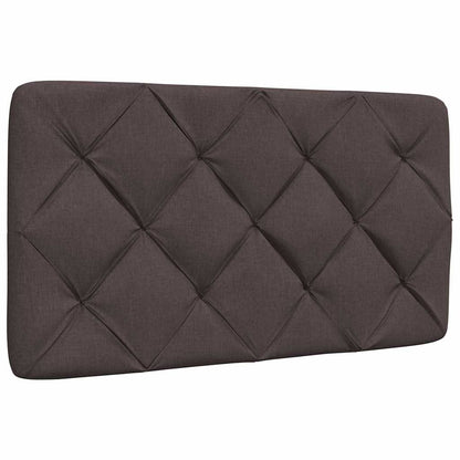 Bedframe met LED zonder matras 80x200 cm stof donkerbruin