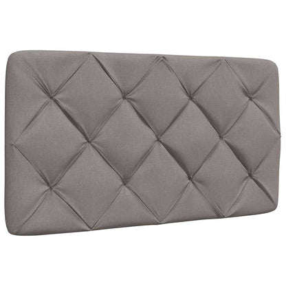 Bedframe met LED zonder matras 80x200 cm stof taupe