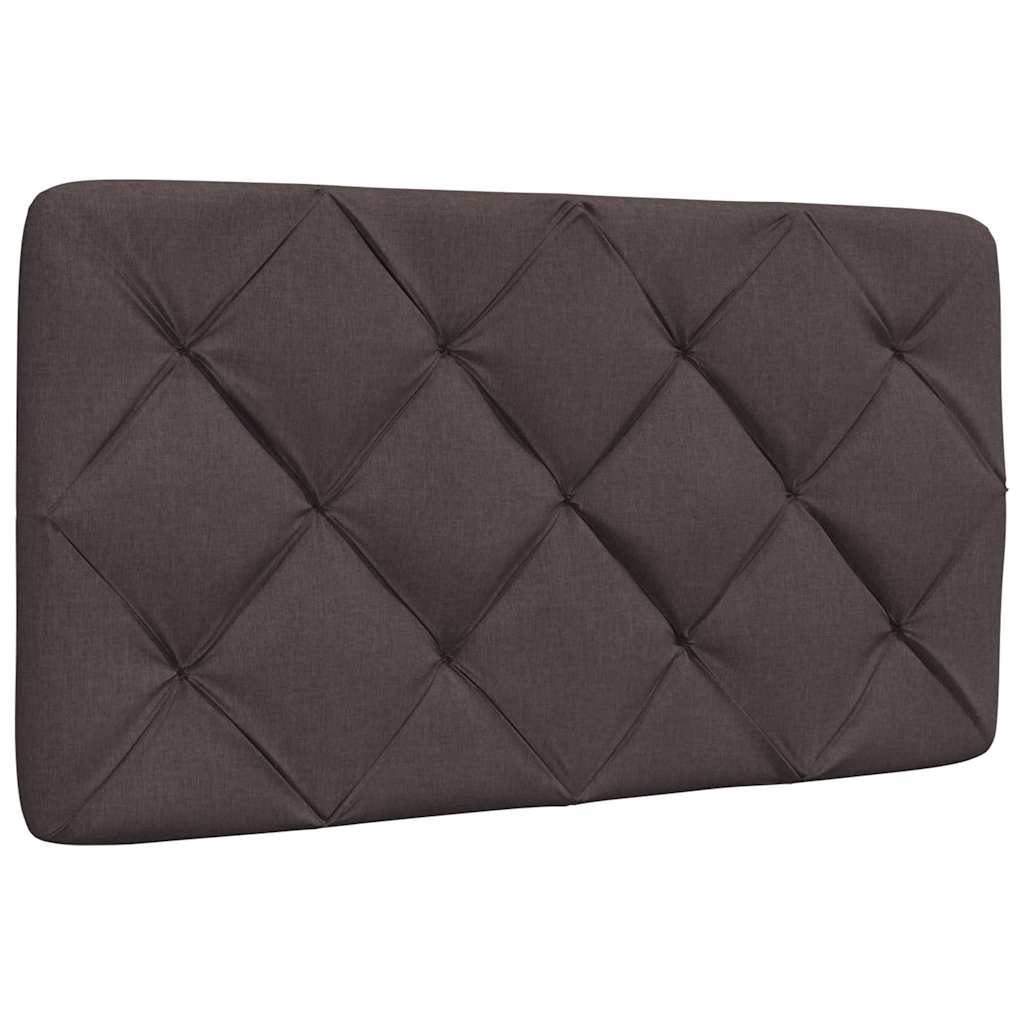 Bedframe Met Led Zonder Matras Stof 90 x 190 cm Donkerbruin