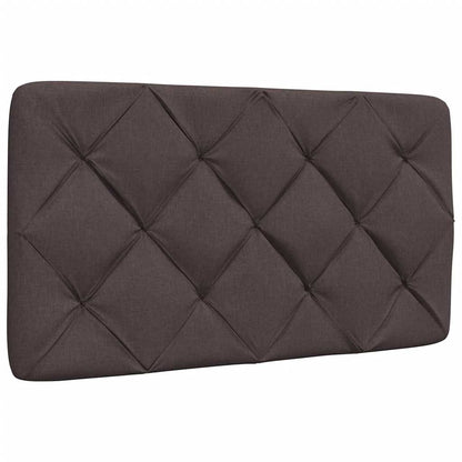 Bedframe Met Led Zonder Matras Stof 90 x 190 cm Donkerbruin