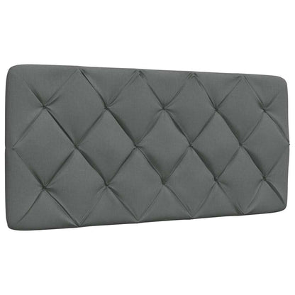 Bedframe met LED zonder matras 100x200 cm stof donkergrijs