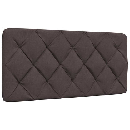 Bedframe met LED zonder matras 100x200 cm stof donkerbruin