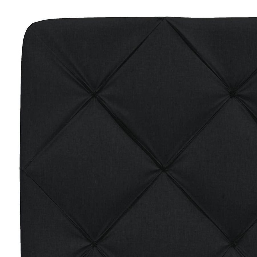 Bedframe met LED zonder matras 120x200 cm stof zwart