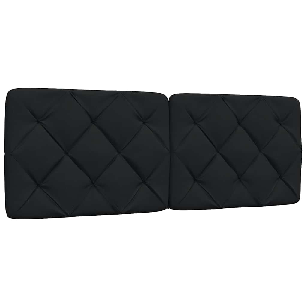 Bedframe met LED zonder matras 120x200 cm stof zwart