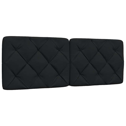 Bedframe met LED zonder matras 120x200 cm stof zwart