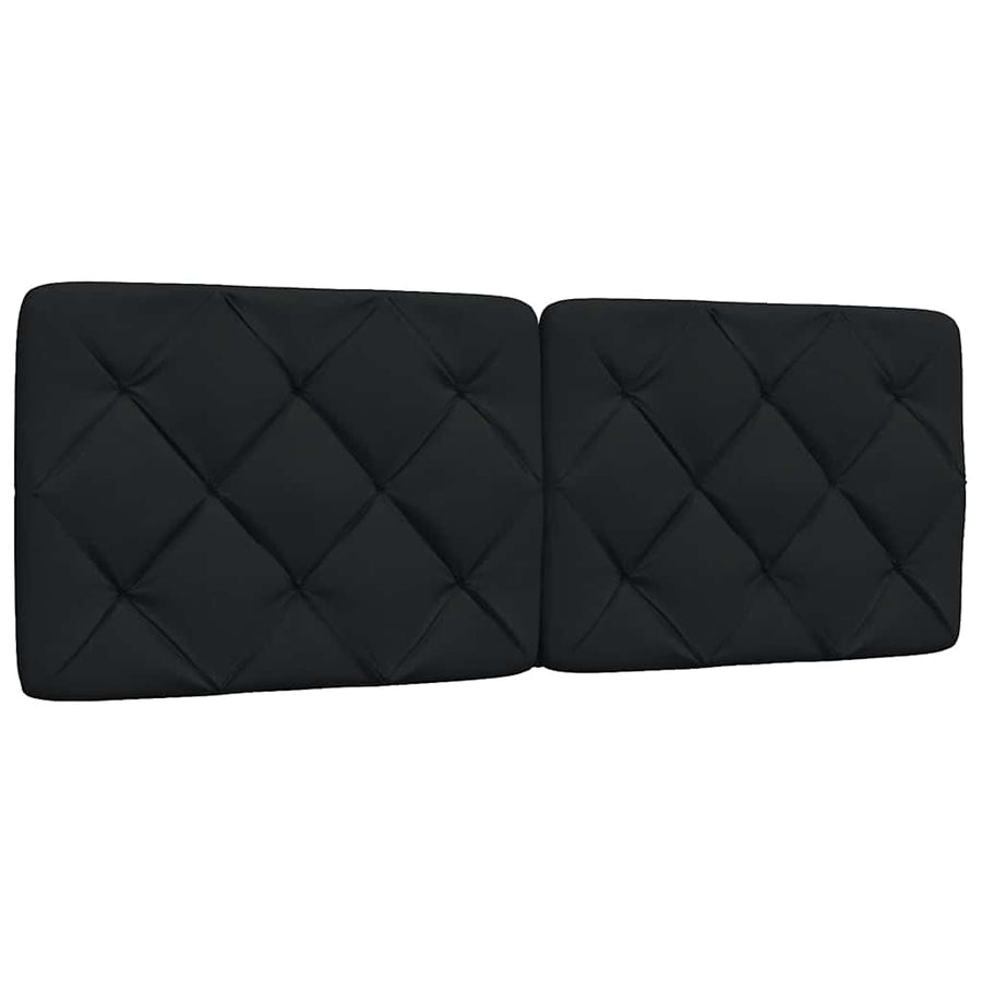 Bedframe met LED zonder matras 120x200 cm stof zwart