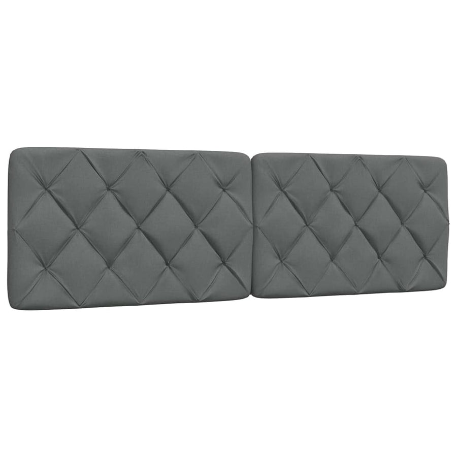 Bedframe met LED zonder matras 160x200 cm stof donkergrijs