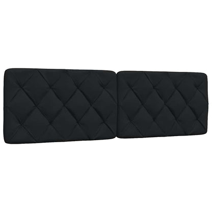 Bedframe met LED zonder matras 160x200 cm stof zwart