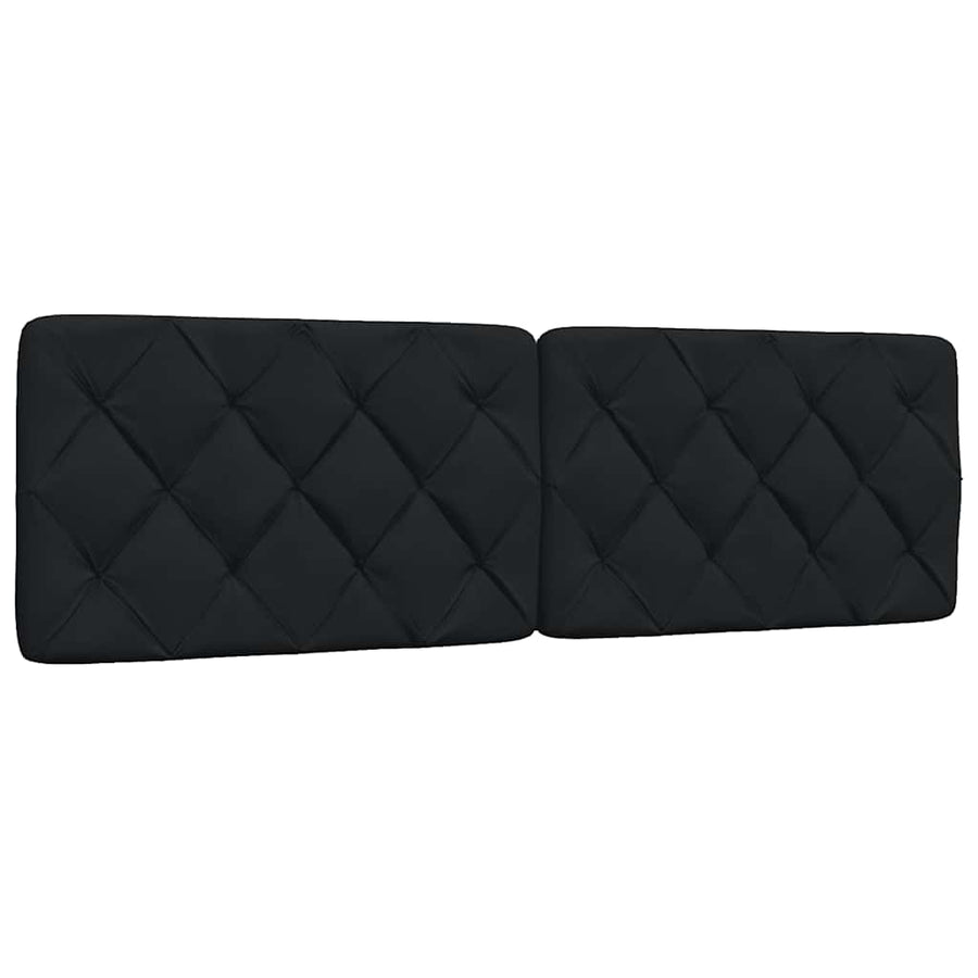 Bedframe met LED zonder matras 160x200 cm stof zwart