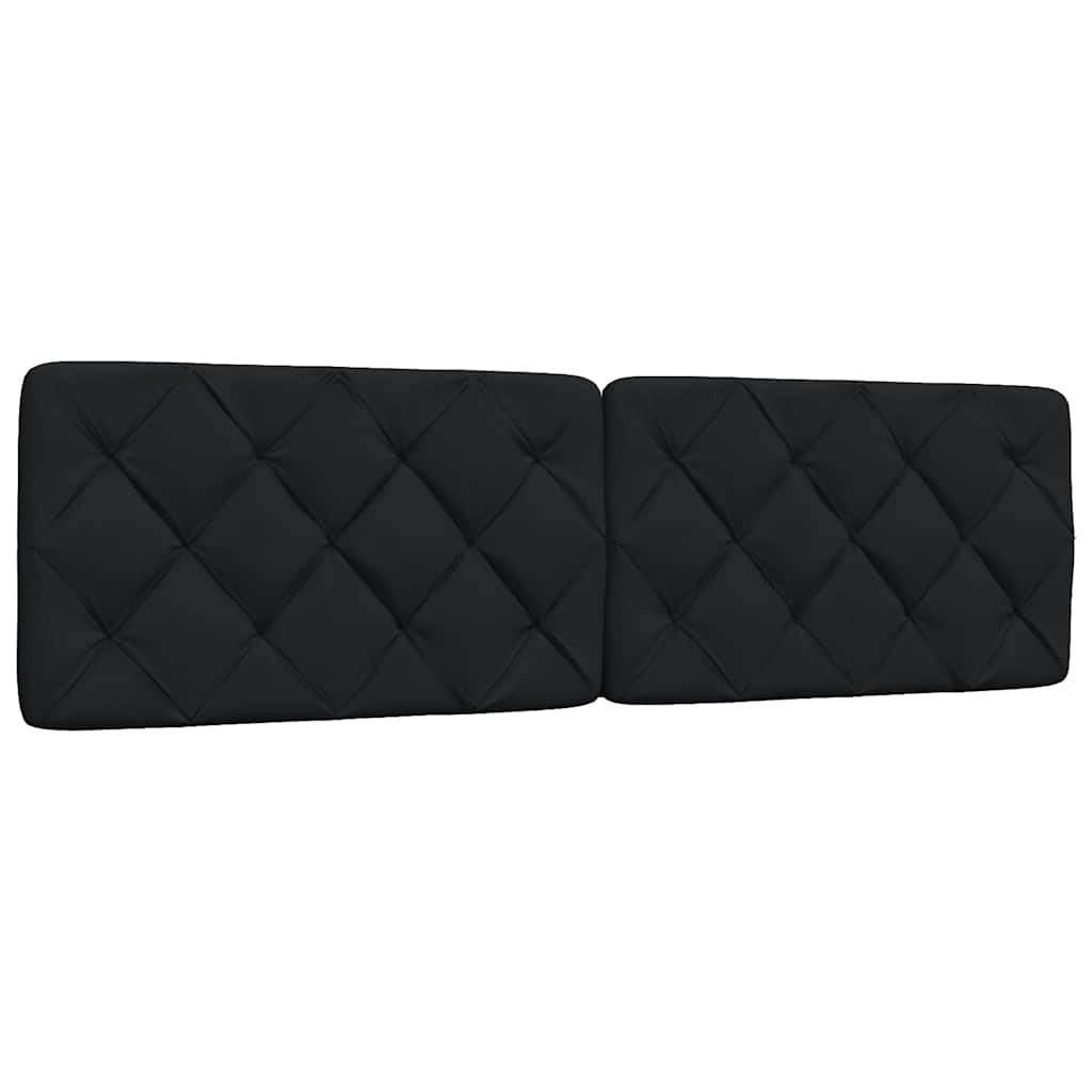 Bedframe met LED zonder matras 180x200 cm stof zwart