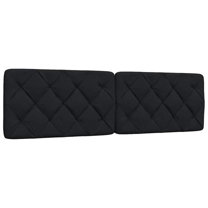 Bedframe met LED zonder matras 180x200 cm stof zwart