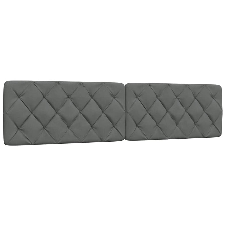 Bedframe met LED zonder matras 200x200 cm stof donkergrijs
