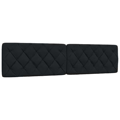 Bedframe met LED zonder matras 200x200 cm stof zwart