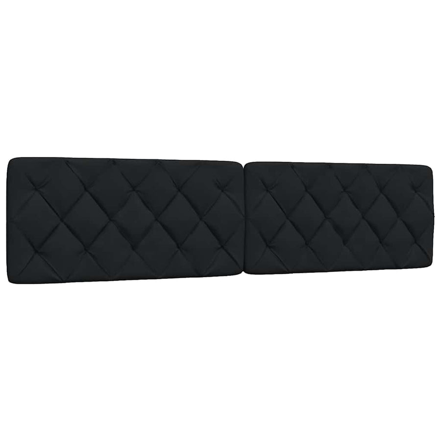 Bedframe met LED zonder matras 200x200 cm stof zwart