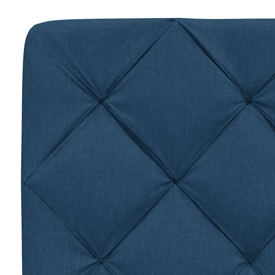 Bedframe Met Led Zonder Matras Stof 200 x 200 cm Blauw