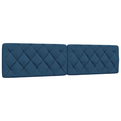 Bedframe Met Led Zonder Matras Stof 200 x 200 cm Blauw