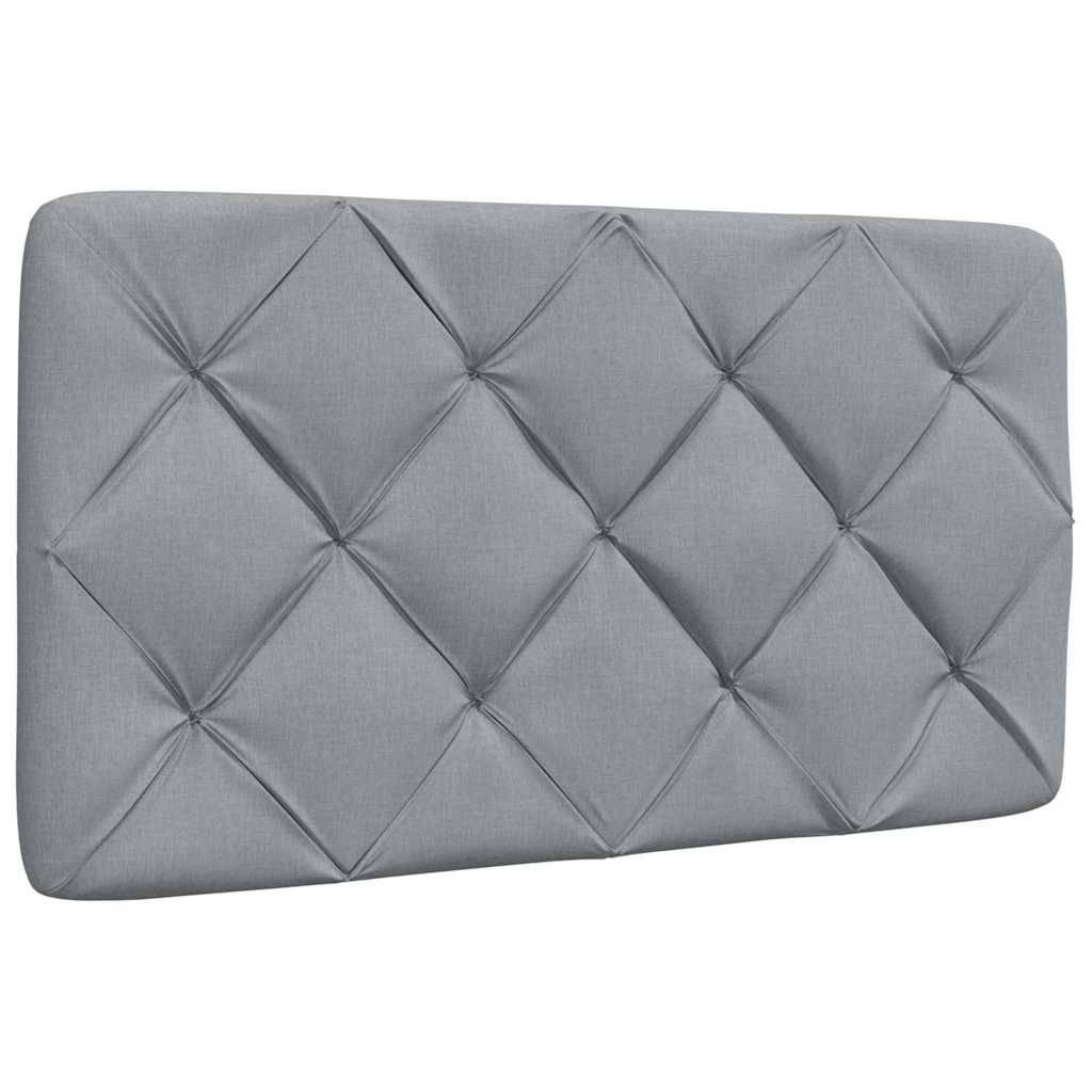 Bed met matras stof lichtgrijs 80x200 cm