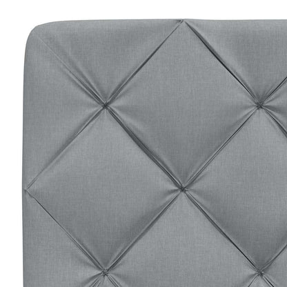 Bed met matras stof lichtgrijs 80x200 cm