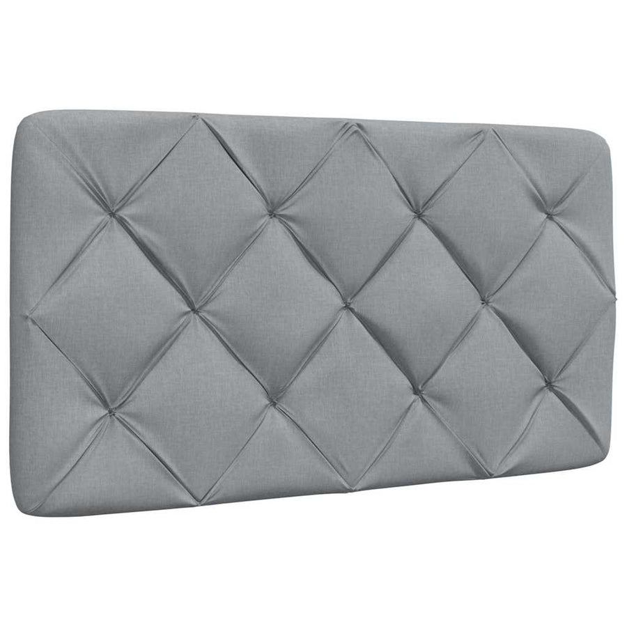 Bed met matras stof lichtgrijs 90x190 cm