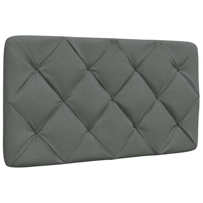 Bed met matras stof donkergrijs 90x190 cm