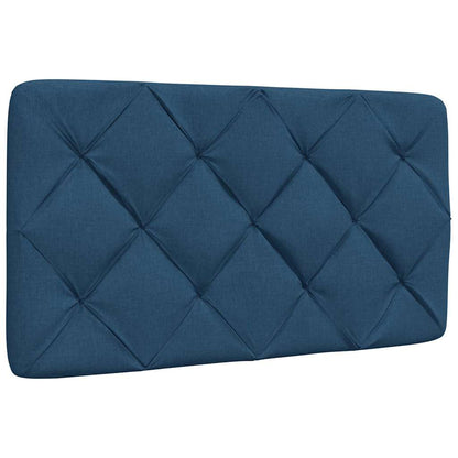 Bed met matras stof blauw 90x190 cm