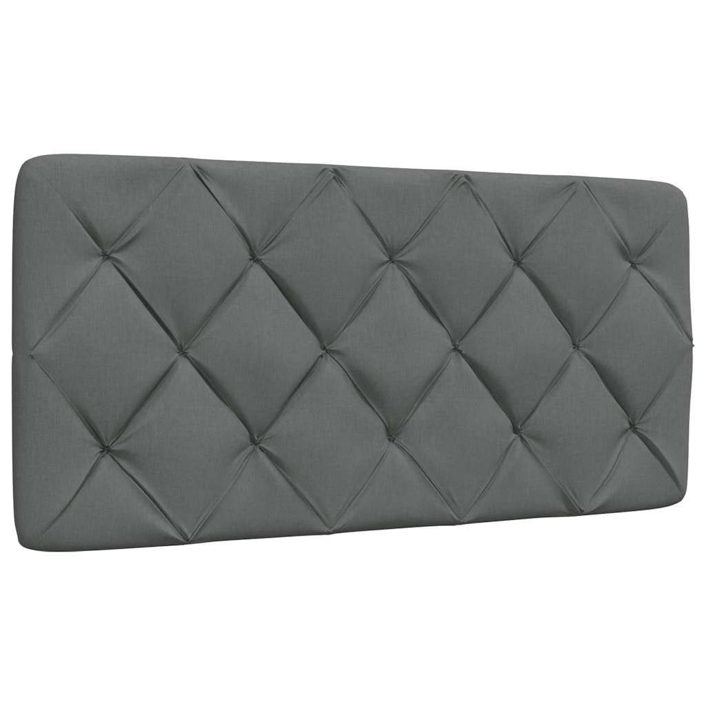 Bed met matras stof donkergrijs 100x200 cm