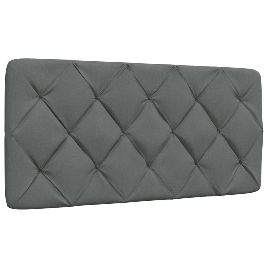 Bed met matras stof donkergrijs 100x200 cm