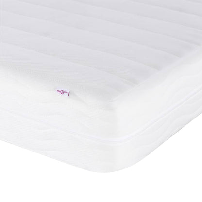 Bed met matras stof blauw 100x200 cm