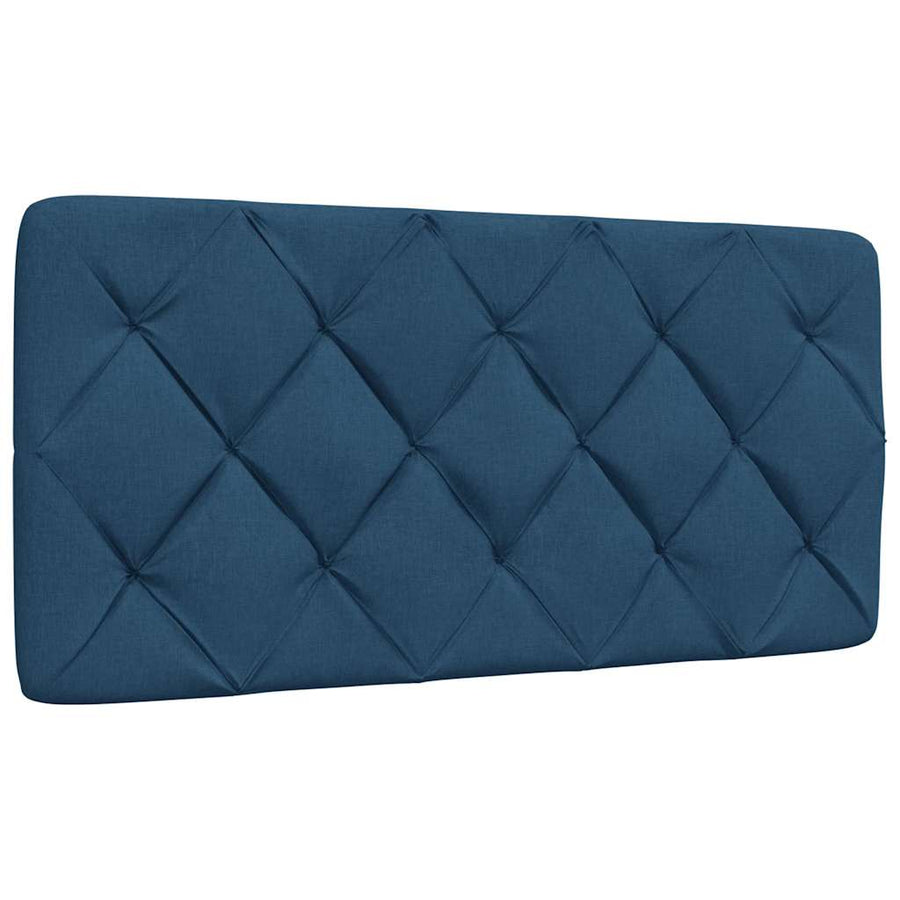 Bed met matras stof blauw 100x200 cm