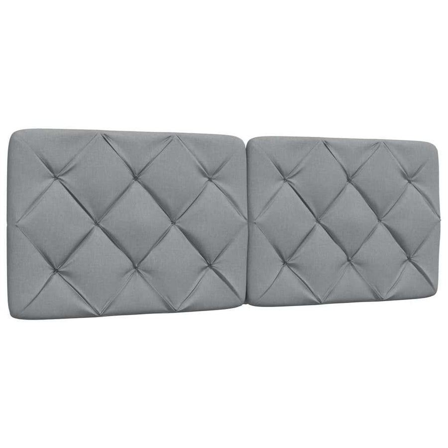 Bed met matras stof lichtgrijs 120x200 cm