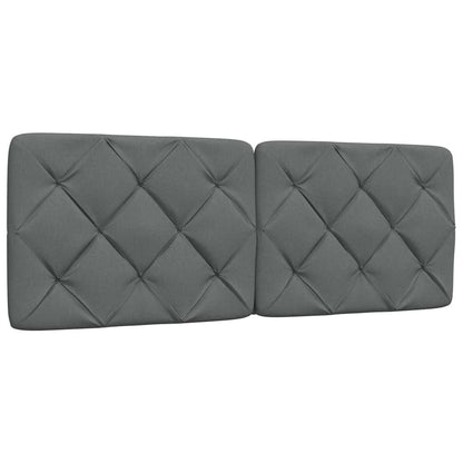 Bed met matras stof donkergrijs 120x200 cm