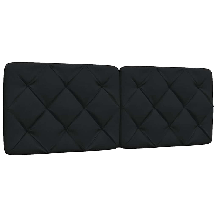 Bed met matras stof zwart 120x200 cm