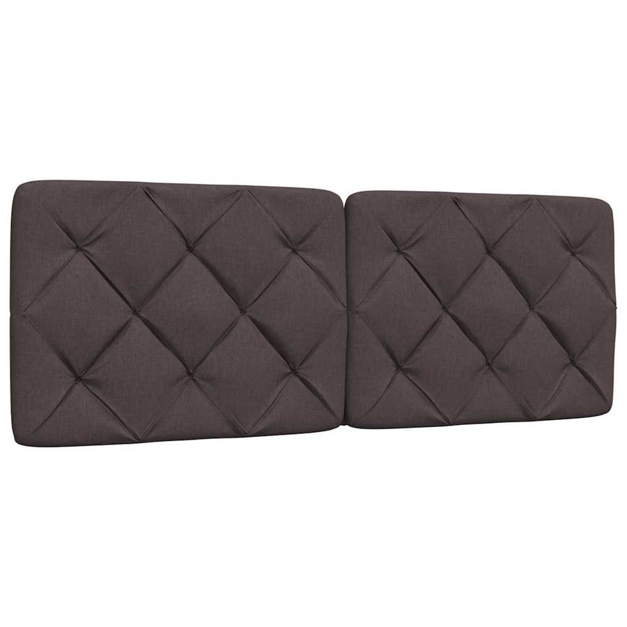 Bed met matras stof donkerbruin 120x200 cm
