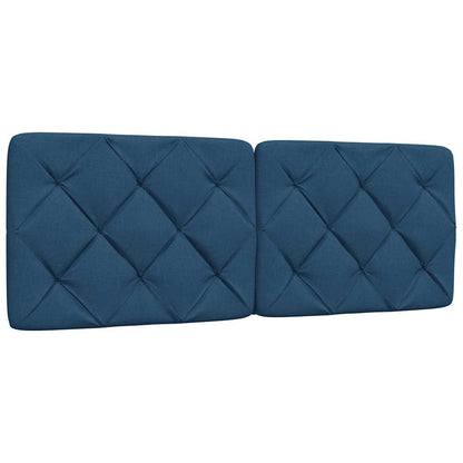 Bed met matras stof blauw 120x200 cm