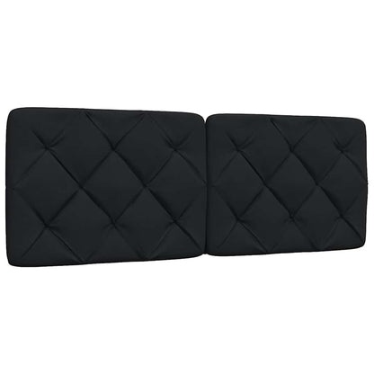 Bed met matras stof zwart 140x190 cm