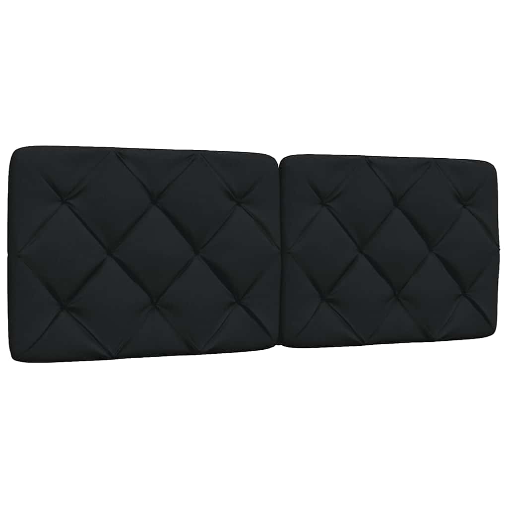 Bed met matras stof zwart 140x200 cm