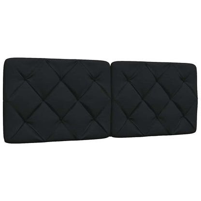 Bed met matras stof zwart 140x200 cm