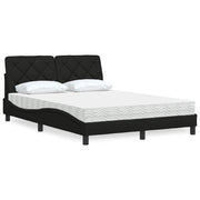 Bed met matras 140x200 cm zwart
